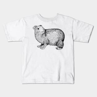 Line drawing - Hyrax Kids T-Shirt